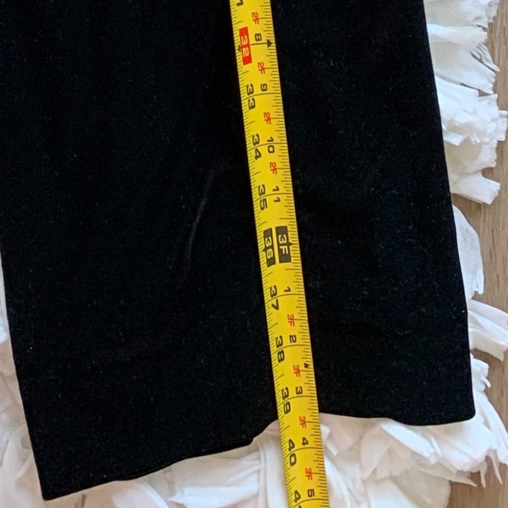 Linda Allard Ellen Tracy Velvet Pants Black Size 12 - Picture 7 of 7